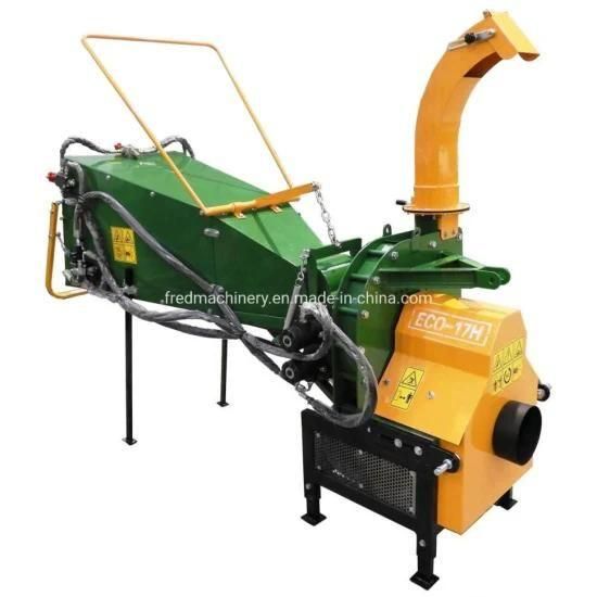 Tractor Mounted 8 Inches Woodworking Machinery Eco-17h Hydraulic Wood Chipper