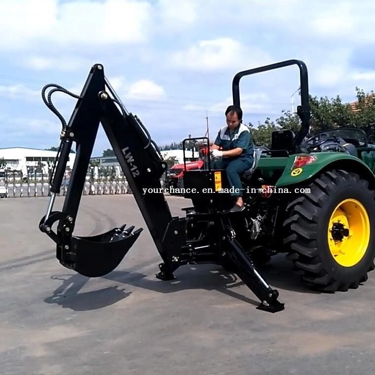 Hot Selling Tractor Attachment Lw Series Lw-4 ~ Lw-12 12-180HP Wheel Tractor Point Hitch Pto Drive Loader Excavator Backhoe for Digging Work