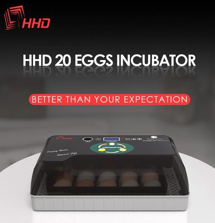 Hhd Supply Fully Automatic Ew9-20 Incubator with LED Egg Tester for Retail