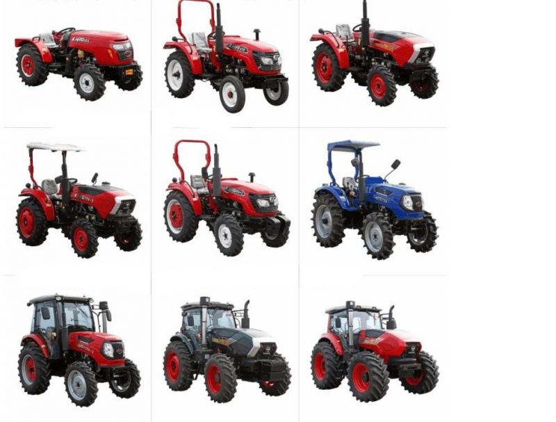 4X4 Whee Mini Tractor Electric Start Walking Diesel Agricultural Machinery Power Tiller