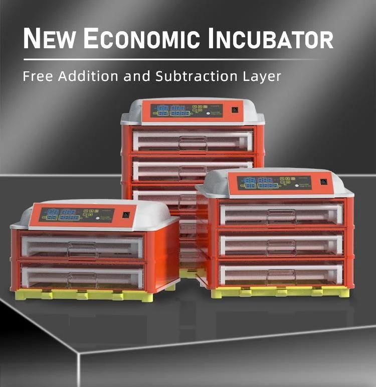 New Arrival Hhd E184 Incubator with 4 Layers and 4 Fans