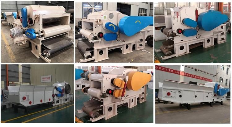 6-10t Electric or Diesel Making Press Complete Wood Processing Plant Production Line Crusher Wood Chipper for Large Wood, Tree Window Doors with Metal Separator