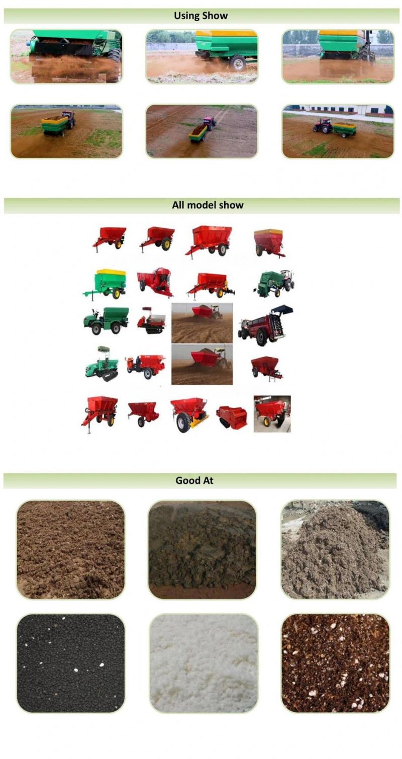 Dry/Wet Livestock Manure Spreader/ Granular Organic Fertilizer/Powdered Organic Fertilizer Distributor (factory selling customization)