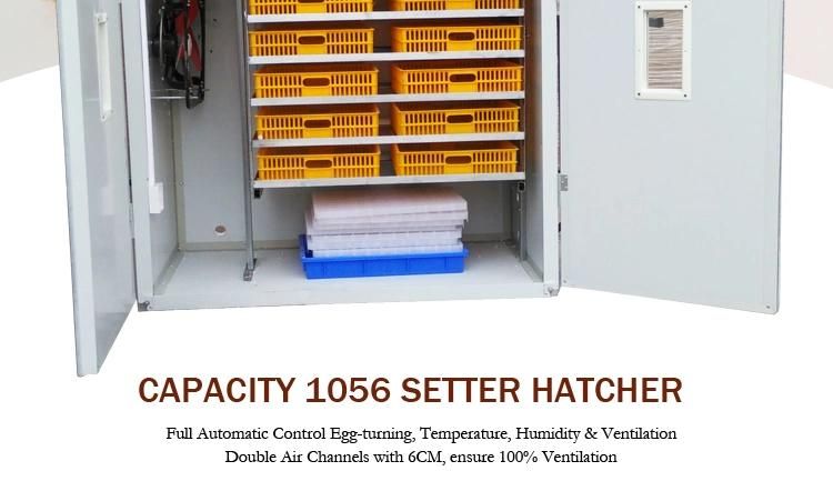 Farming 1000 Eggs Chicken Egg Incubator Automatic Setter Hatcher Machine