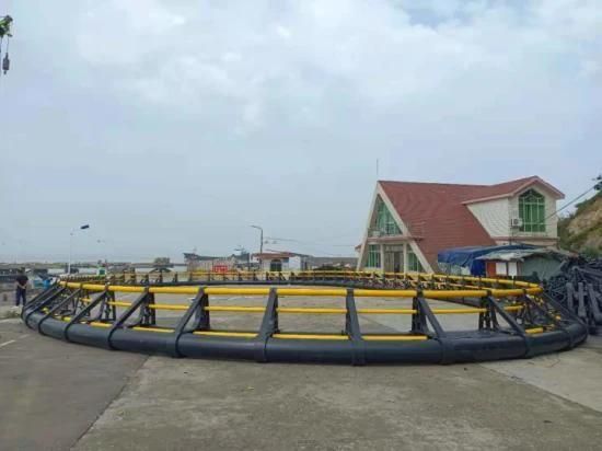 HDPE Bracket Pipe Floating Fish Farming Cage Aquaculture Traps