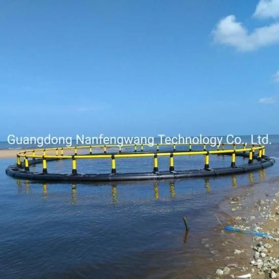 2021 New HDPE Round Floating Fish Cage Fish Farming Cage Aquaculture Farm Cage for ...