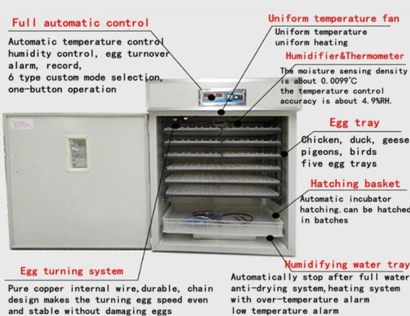 Automatic Temperature and Humidity Controller 1056 Industrial Eggs Incubators