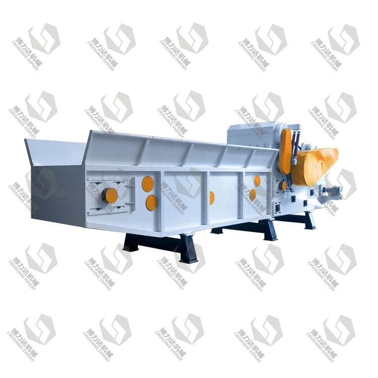 Can Be Logs, Path Wood and Other Cutting Length Is Different, Cut Flat, Uniform Thickness of High Quality Wood Chip Drum Chipper