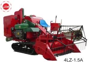 4lz-1.5A Crawler Walking Rice Wheat Soybean Combine Harvester in Indonesia