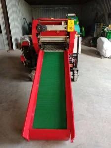 Diesel Mini Round Corn Silage Hay Baler and Wrapping Machine