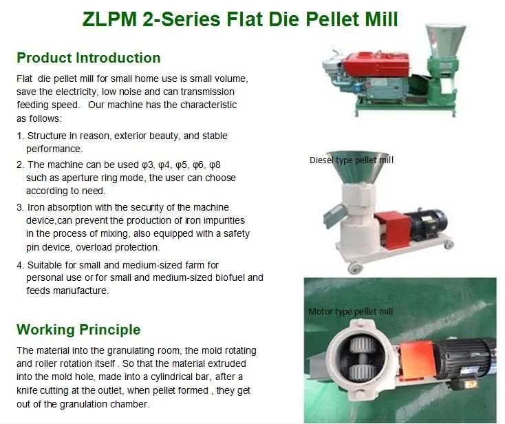 High Quality Flat Die Poultry Feed Pelletizer