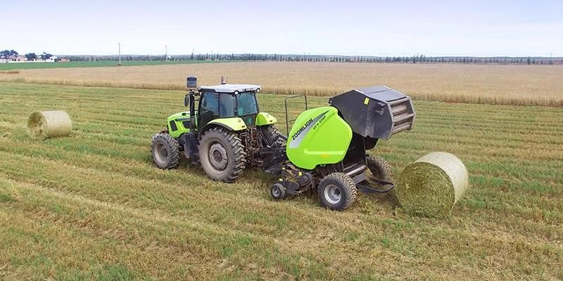 Simple Operation Straw Baler with 18 Heavy Type Round Rollers
