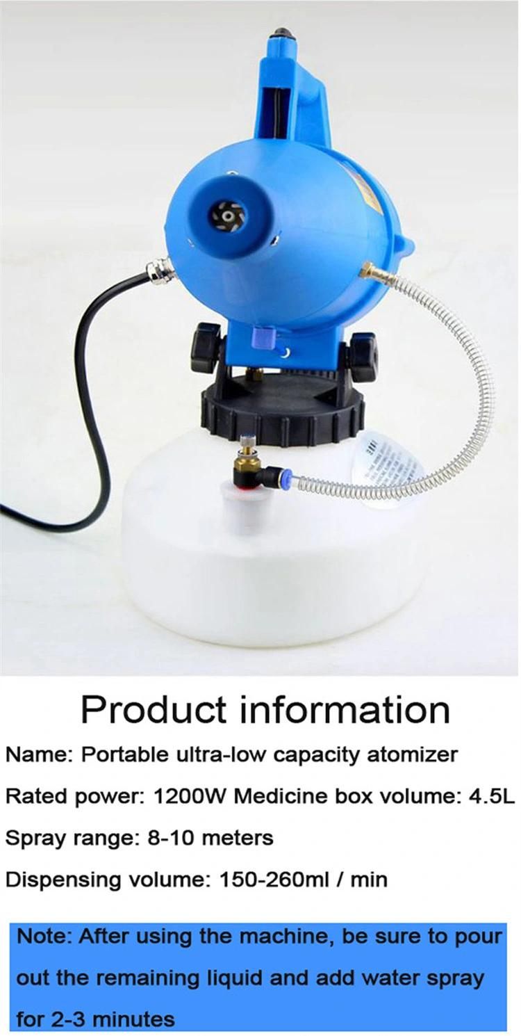 Electric Sterilization Electrostatic Plastic Outdoor Disinfectant Fumigation Fogger Sprayer