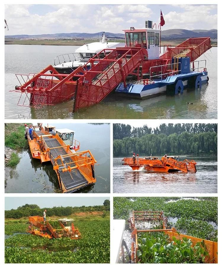 Hot Sell Aquatic Weed Harvester/Water Lawn Mower Machinery/Garbage Salvage Boat