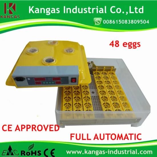 (48 Eggs) CE Certified Easy Operation and Cheap Hatching Automatic Egg Incubator