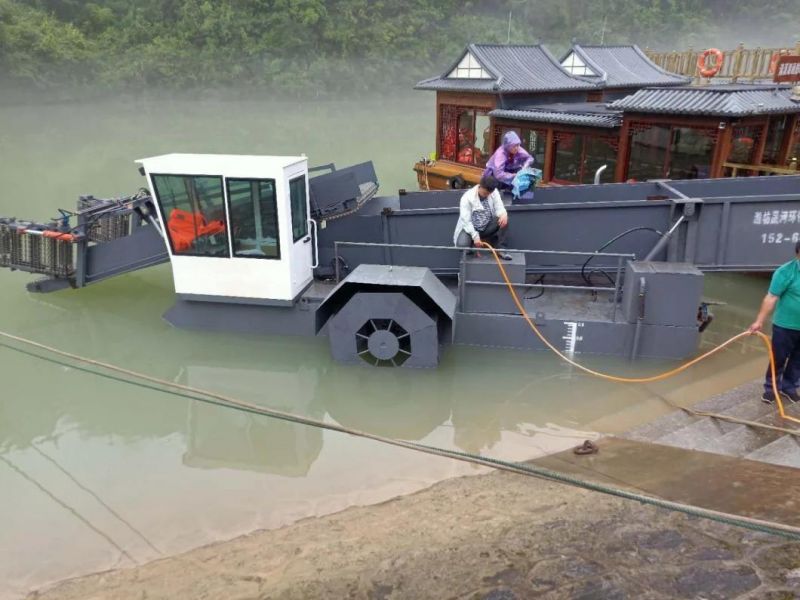 Automatic Aquatic Weed Harvester Dredger for Lake Clearning