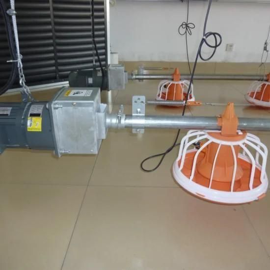 Automatic Pan Feeder Feeding System for Broiler Chicken Poultry Farm