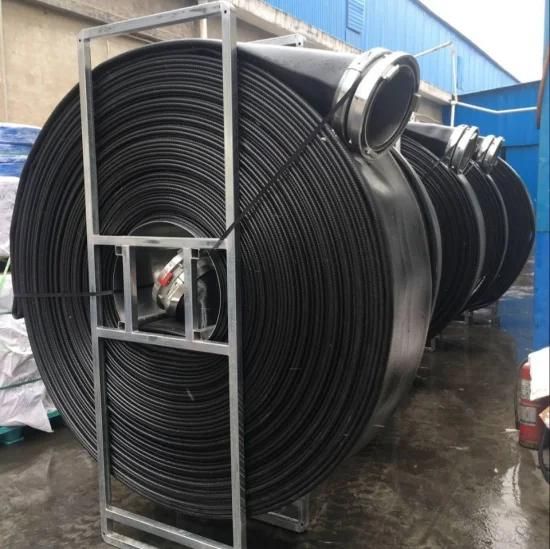 Black Red High Quality Discharge TPU PVC Lay Flat Hose