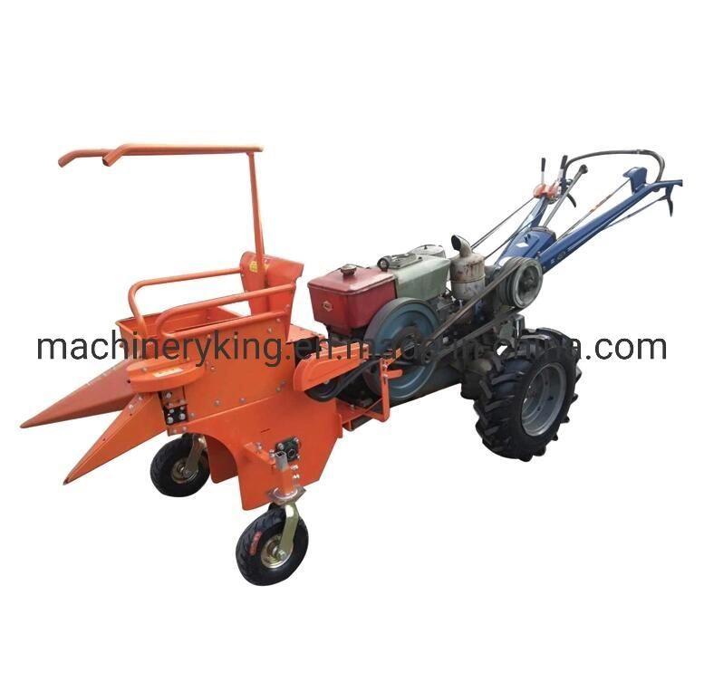 Small Hand Push Single Row Corn Harvester Matched with 9HP Tractor