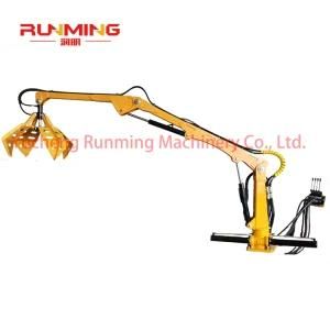 3.2m Hydraulic Palm Fruit Loader/Grab Crane Collecting Palm Oil Fruit