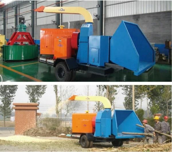Large Capacity Diesel Engine Mobile Wood Chipper for Sale