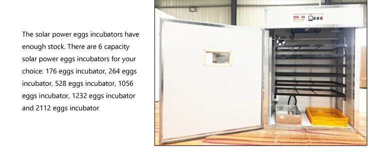 Advanced Solar Energy Solar Egg Incubator Fully Automatic Incubation Hatcher
