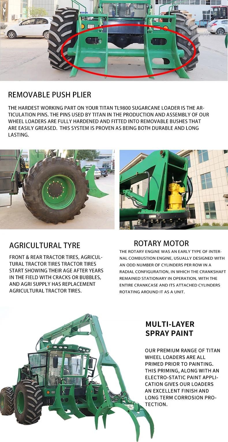 OEM Manufacture Cummins Engine Agricultural Loader Sugarcane with CE ISO SGS Certificate Approved