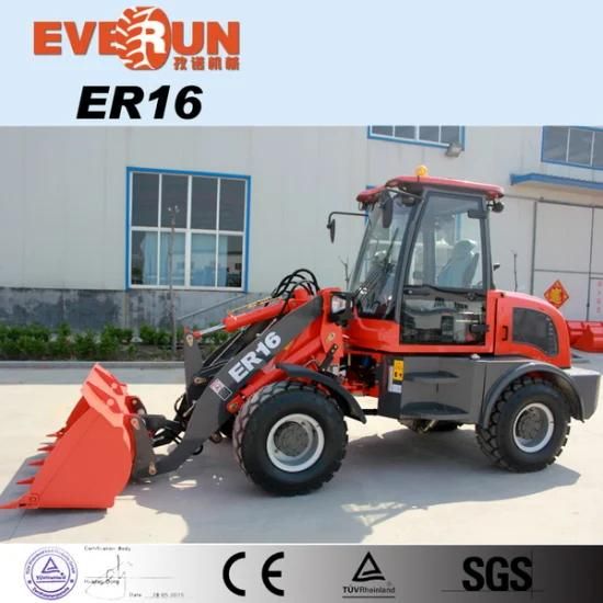 Er16 Everun Brand Compact Wheel Loader with Floating Function