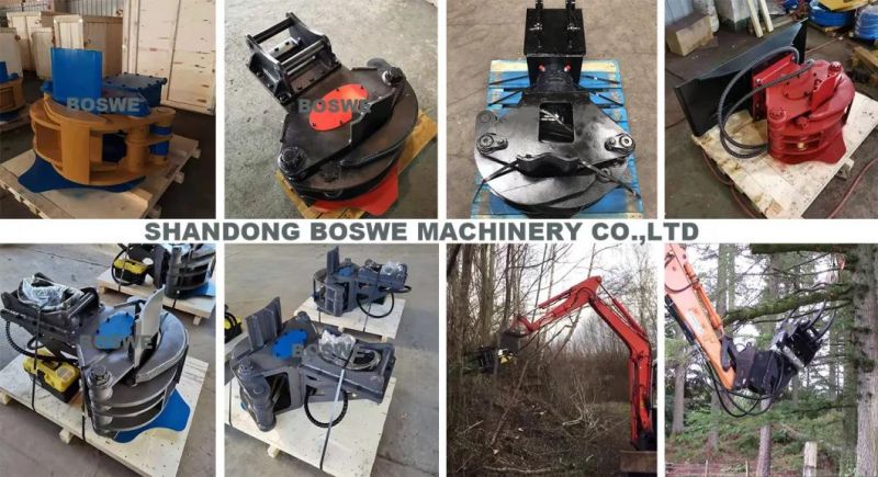 2-5tons Excavator Brush Cutting Machinery Tree Cutting Tools, Tree Shear Atchments for Sale