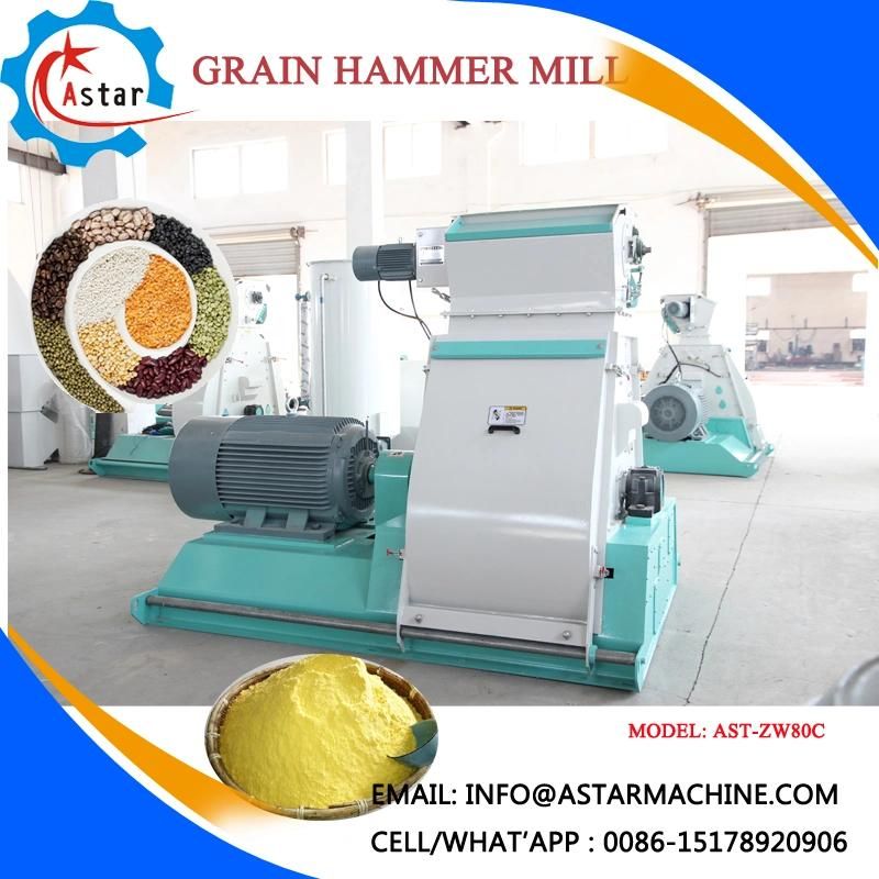 Ce Automatic Corn Maize Wheat Grain Rice Hammer Mill Machine