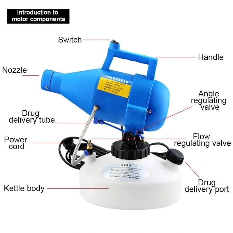 AC 220V 1200W 4.5L Intelligent Electric Ulv Fogger Sprayer Mosquito Killer Disinfection Machine