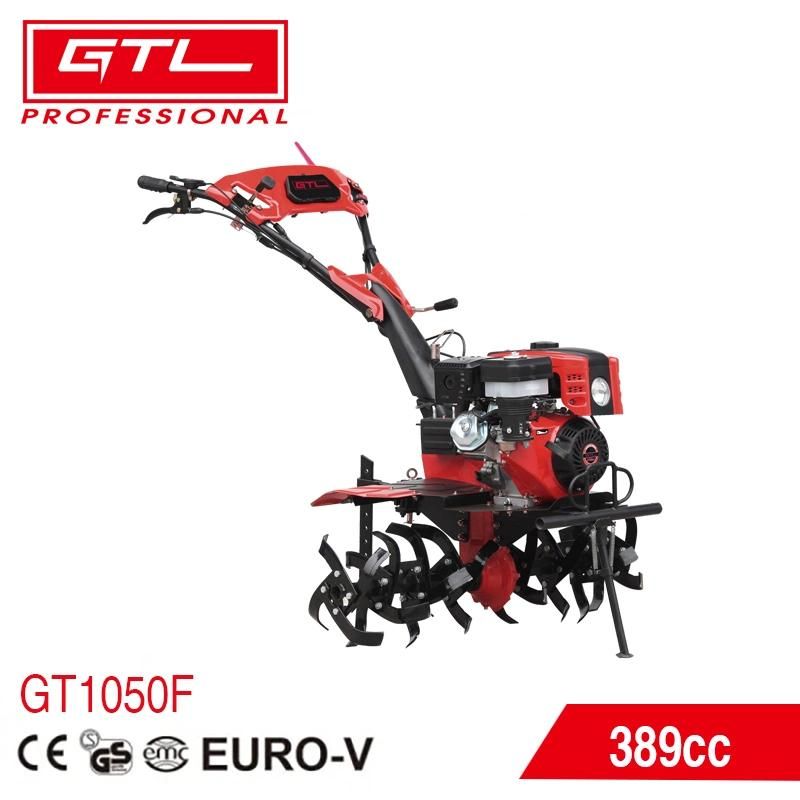 14HP 4 Stroke 389cc Agricultural Gasoline / Petrol Power Tillers Garden Rotavator Gasoline / Petrol Rotary Cultivator Tiller with Cast-Iron Gearbox (GT1050F)
