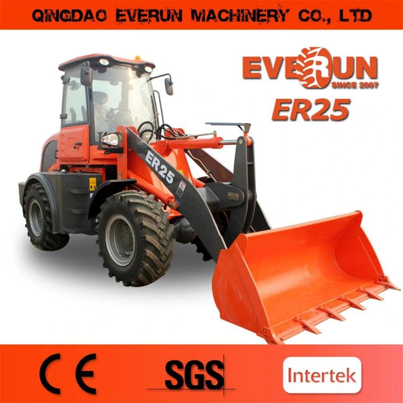 Everun Brand Ce Approved Multifunction 2.5ton Wheel Loader for Sale
