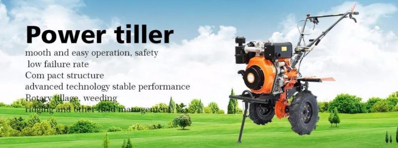 10HP Diesel Engine Power Tiller Made in China Walking Tractor for Farm