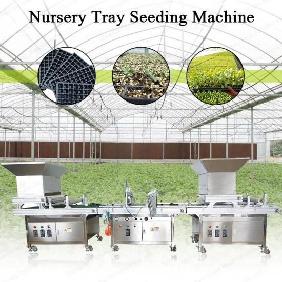 Nursery Plug Tray Seeder Vegetable Seed Sowing Seeding Machine