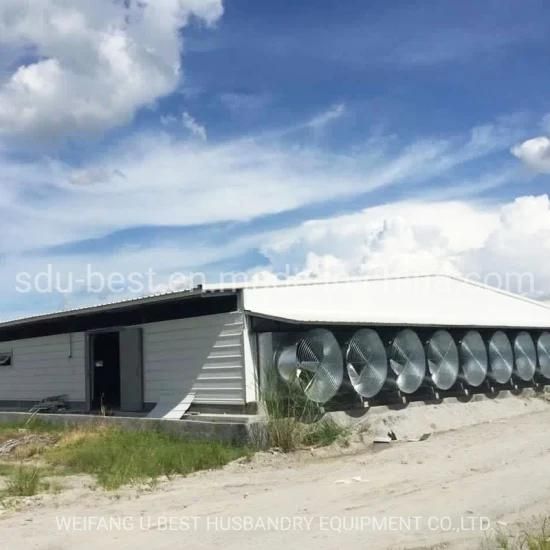 Prefabricated Fast Construction with Controller Equipment Poultry Broiler Breeder House ...