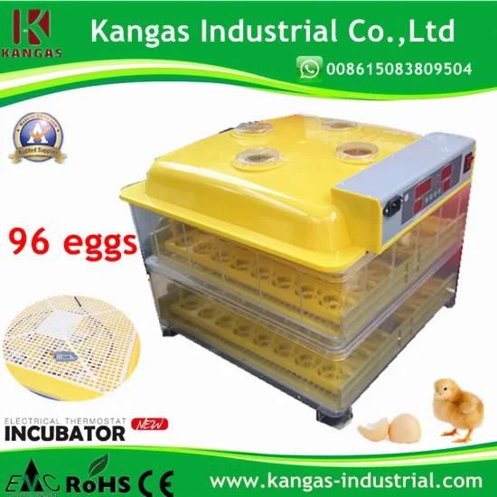 96 Eggs CE Certificate Convenient Automatic Hatching Chicken Eggs Incubator (KP-96)