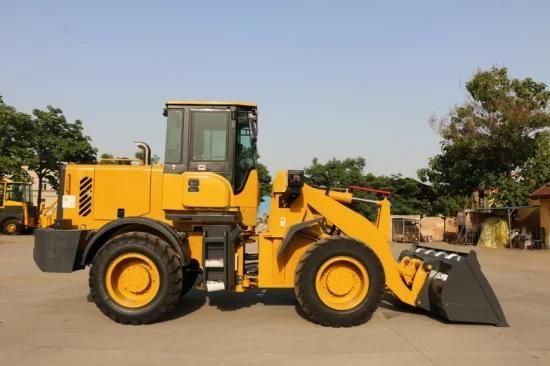 China Lq928 2.8ton Front End Wheel Loader with Standard Bucket with Grain Bucket with Wood ...