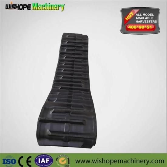 Rubber Track Usage for Rice Combine Harvester
