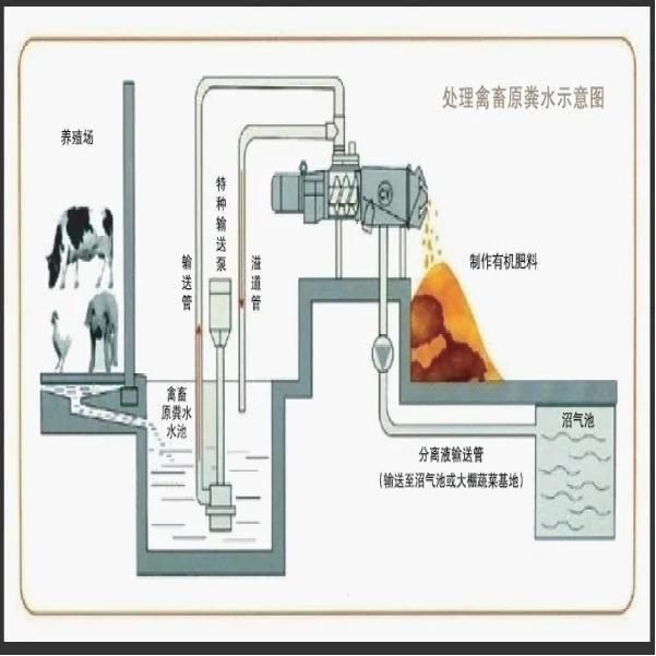 China Cow Dung Dewater Animal Manure Water Separator Machine