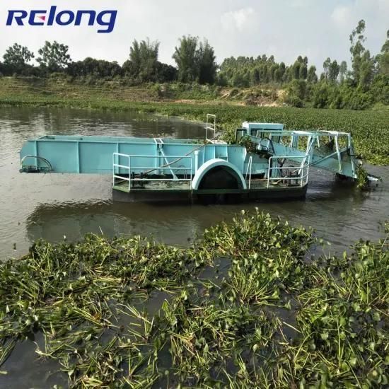 China Hydraulic Automatic Water Weed Harvester for Cutting/Collecting Aquatic Weed