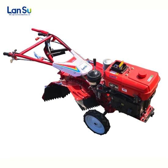 China CE Farming Mini Ratavator Rotary Cultivator Motocultor Diesel Prices Two Wheel Hand ...