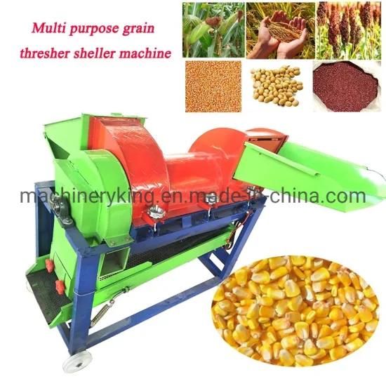 Electric Wheat Rice Thresher Shelling Machine with Diesel Motor Engine