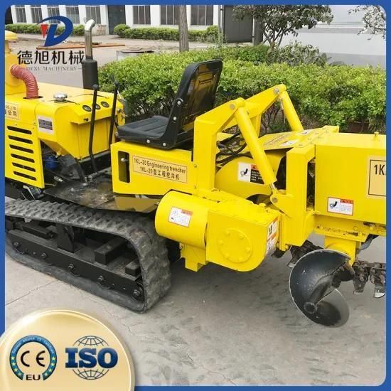 Crawler Type Continue Working Heating Pipeline Trencher and Excavator
