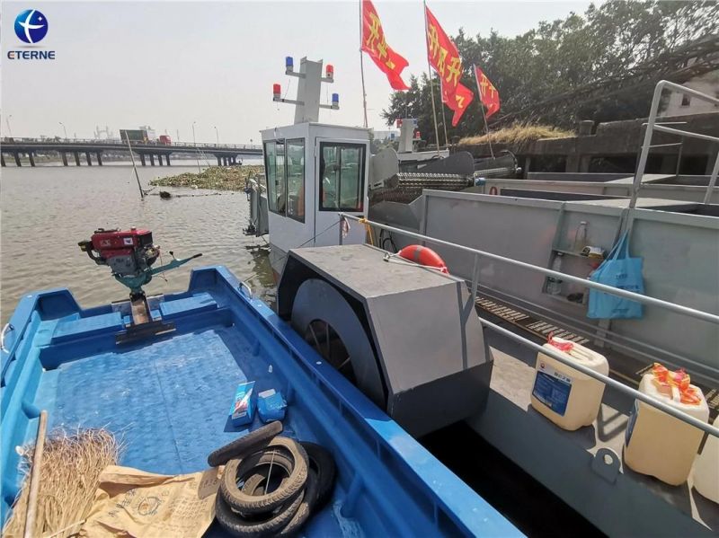River Rubbish Collection Boat Hyacinth Harvester Cleaner