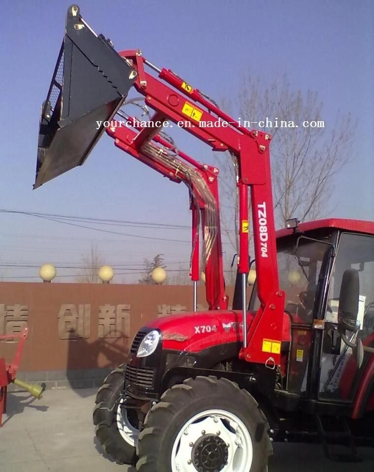 High Quality Tz08d Quick Hitch Type 55-75HP Tractor Mounted Front End Loader with Ce Certificate for Sale
