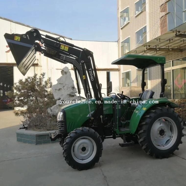 Tz04D China Tip Quality 30-55HP Wheel Farm Tractor Mounted Front End Loader Hot Sale in Philippines
