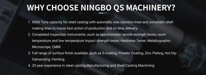 High Performance Lost Wax Investment CNC Professional Casting Machining