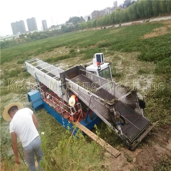 New Design & Full Automatic River Weed Harvester Water Hyacinth Harvester