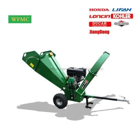 Reliable Agricultural Wood Machine 5 Inches Wood Chipper with Gasoline Engine Power